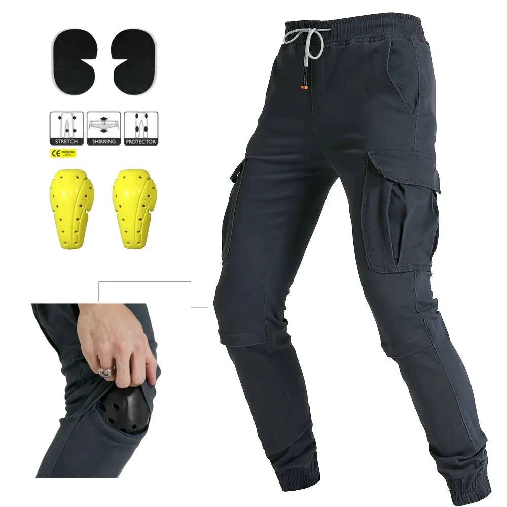 Pantalon cargo moto homme - Navy | UrbanGear™ - LE PRATIQUE DU MOTARD