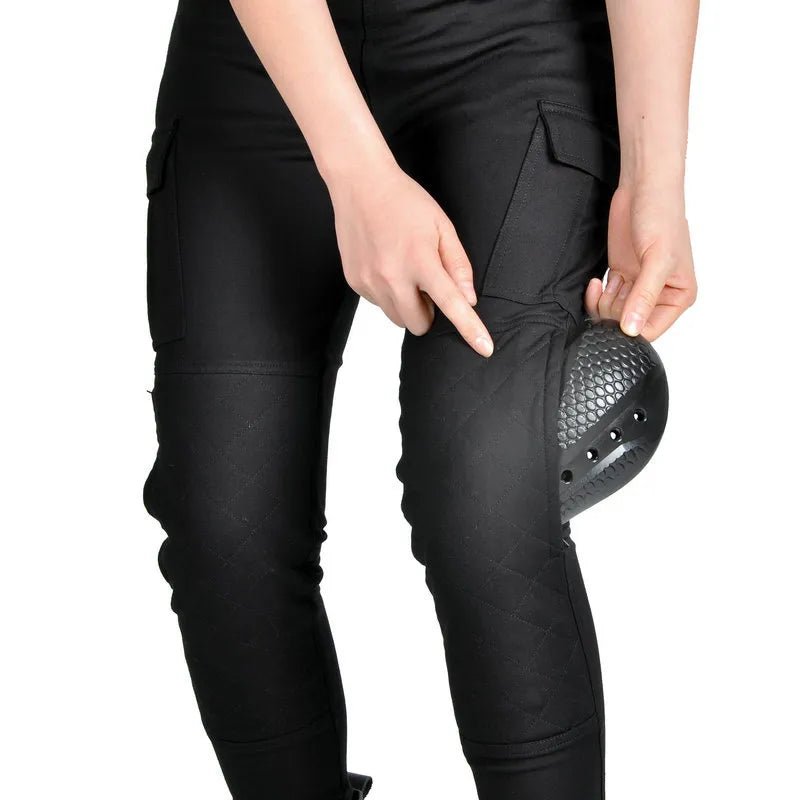 Pantalon moto femme KEVLAR Taille Haute - VRODE™ - LE PRATIQUE DU MOTARD