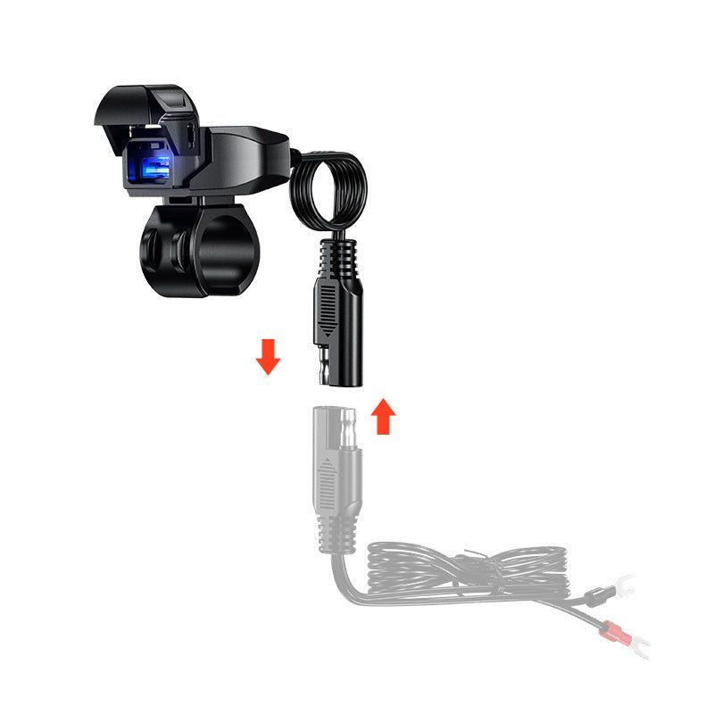 Chargeur USB - C Fast Charge 36W Étanche pour Moto et Scooter - LE PRATIQUE DU MOTARD