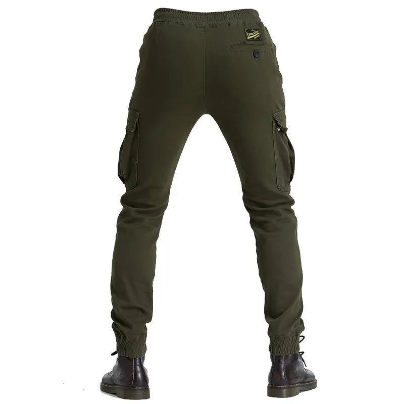 Pantalon cargo moto - Kaki | UrbanGear™ - LE PRATIQUE DU MOTARD