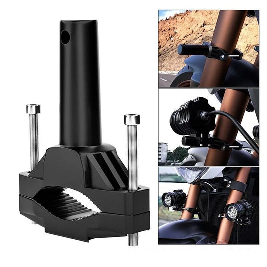 Support de fourche feux additionnels moto - LE PRATIQUE DU MOTARD