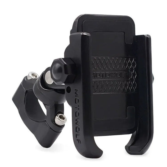 Support téléphone moto en métal robuste anti-vibration pour vélo, moto et scooter
