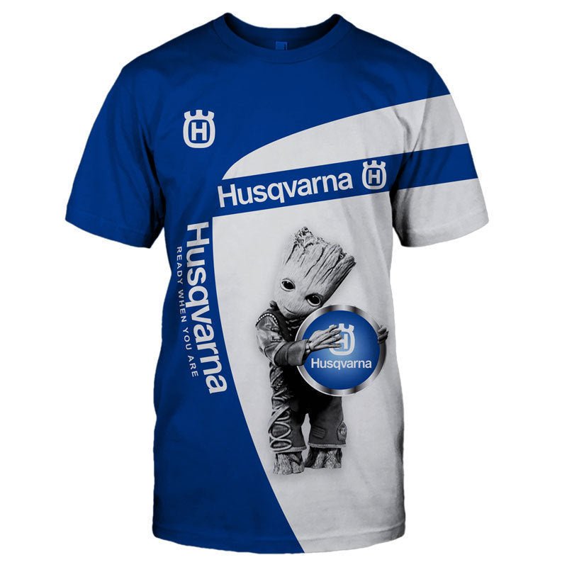 T-Shirt Motard - Groot Husqvarna - LE PRATIQUE DU MOTARD