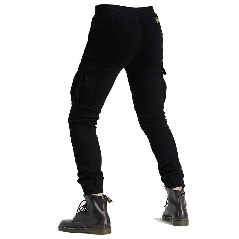 Pantalon moto cargo homme - Noir | UrbanGear™ - LE PRATIQUE DU MOTARD