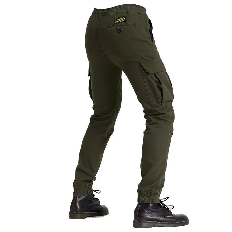 Pantalon cargo moto - Kaki | UrbanGear™ - LE PRATIQUE DU MOTARD