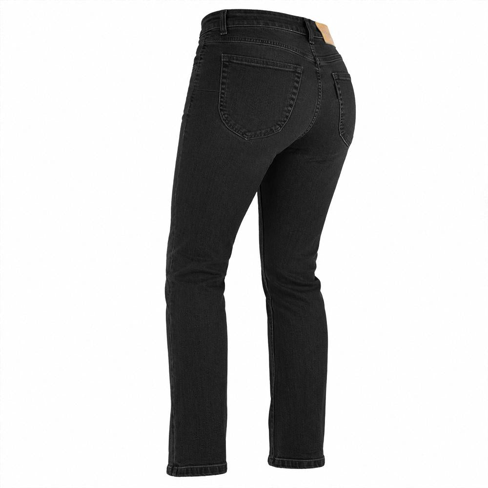 Jean Moto Femme Homologué AA — Coques Genoux et Hanches Incluses — vue de face