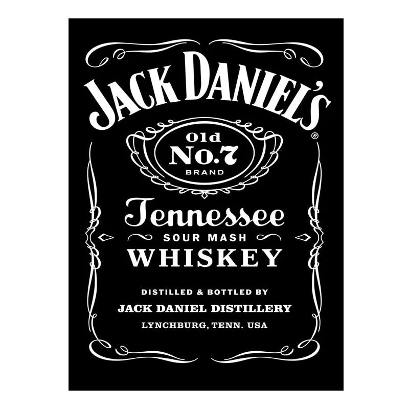 PLAQUE MÉTALLIQUE " Jacks Daniel's" - Le Pratique du Motard