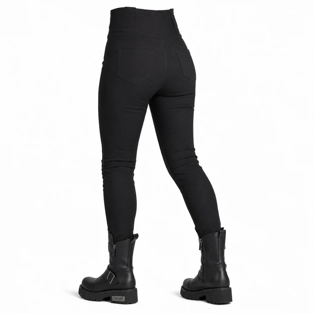 Leggings Moto Femme SKADI™ - Taille Haute | Kevlar® | Protection Niveau 2 — De dos