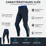 Legging de Protection Moto été — CE Niveau 2 | EIZOX Adventure™