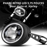 Phare moto LED rond - 5.75pouces - LE PRATIQUE DU MOTARD