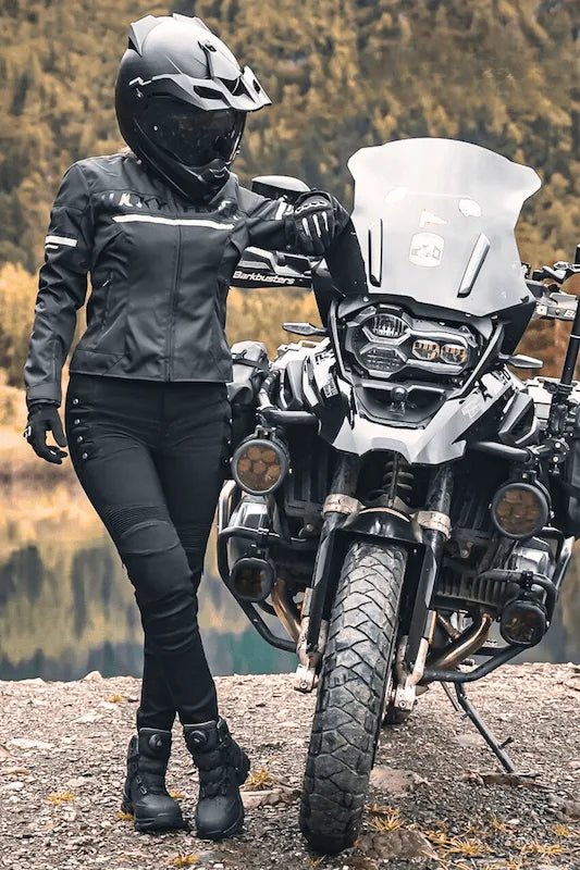 Pantalon Moto Femme Kevlar & Imperméable | RIDERIA™ - LE PRATIQUE DU MOTARD