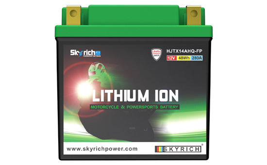 Batterie Moto Lithium 12V — Remplace YTX14AH-BS