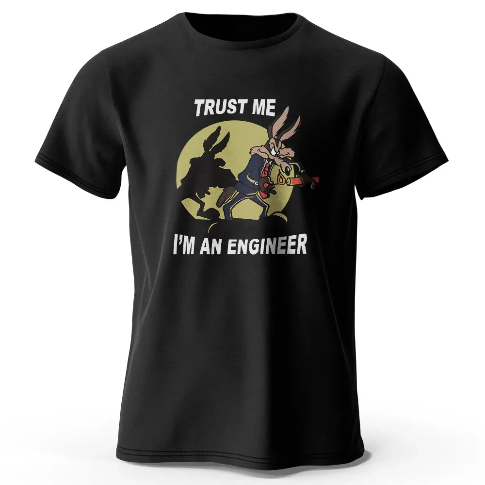 T-shirt humour motard - "Trust Me I Am an Engineer" - LE PRATIQUE DU MOTARD