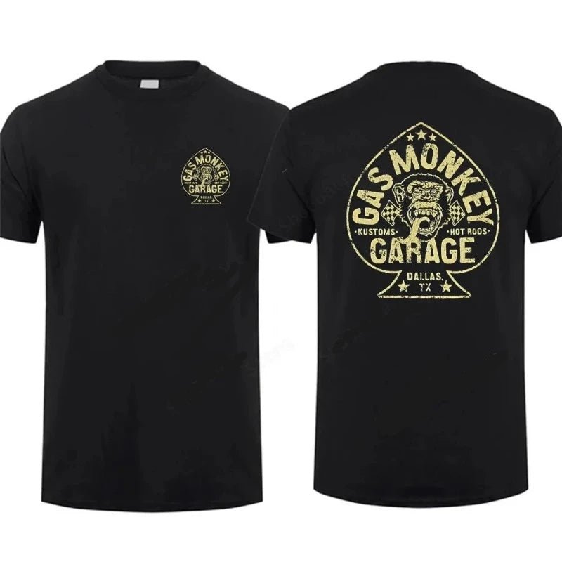 T - shirt Bikers - Gas Monkey As de Pique - LE PRATIQUE DU MOTARD