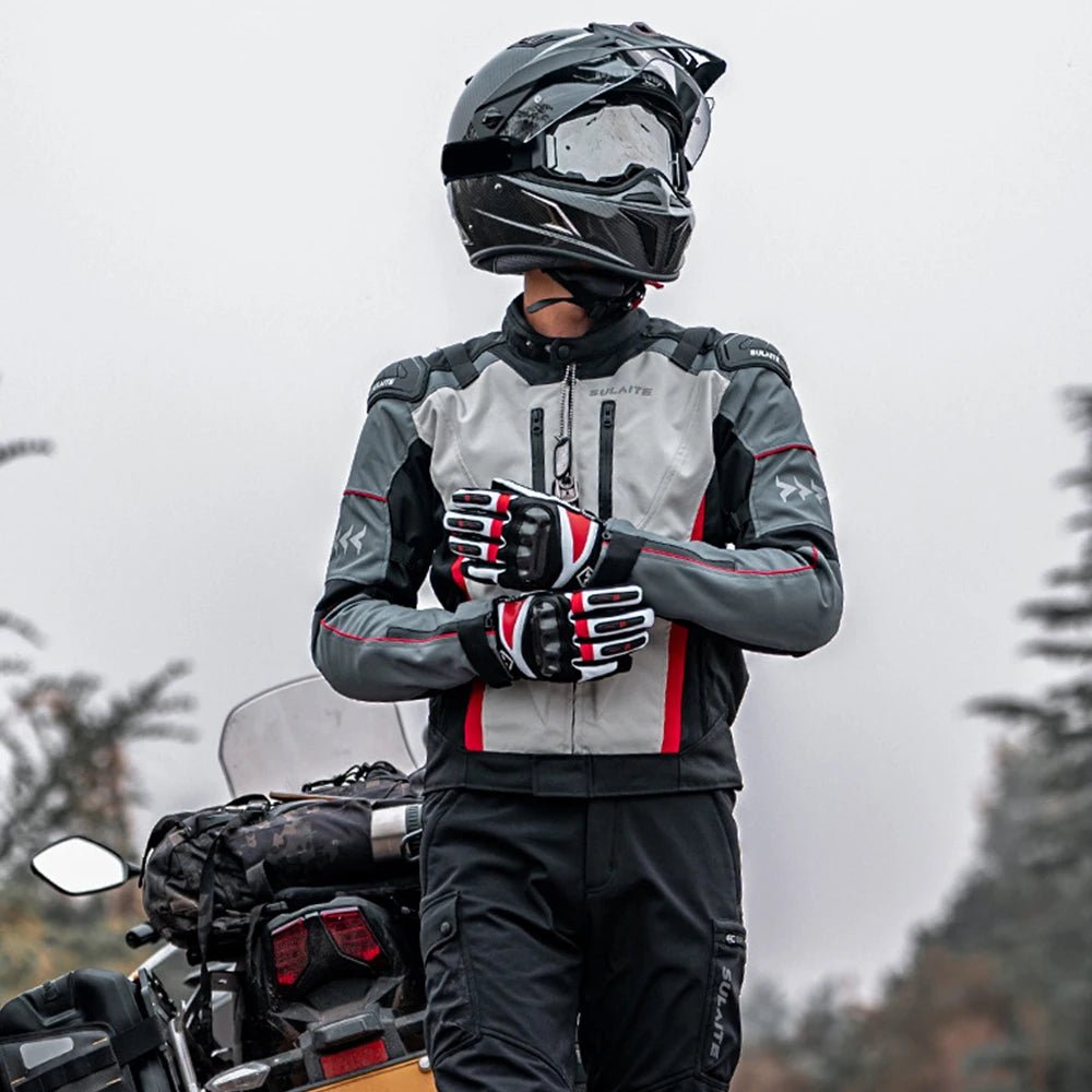 Blouson Moto 4 Saisons SLT06 avec Doublure Amovible et Pantalon Assorti - LE PRATIQUE DU MOTARD