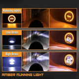 Phare rond moto LED universel 6.5 pouces, - LE PRATIQUE DU MOTARD