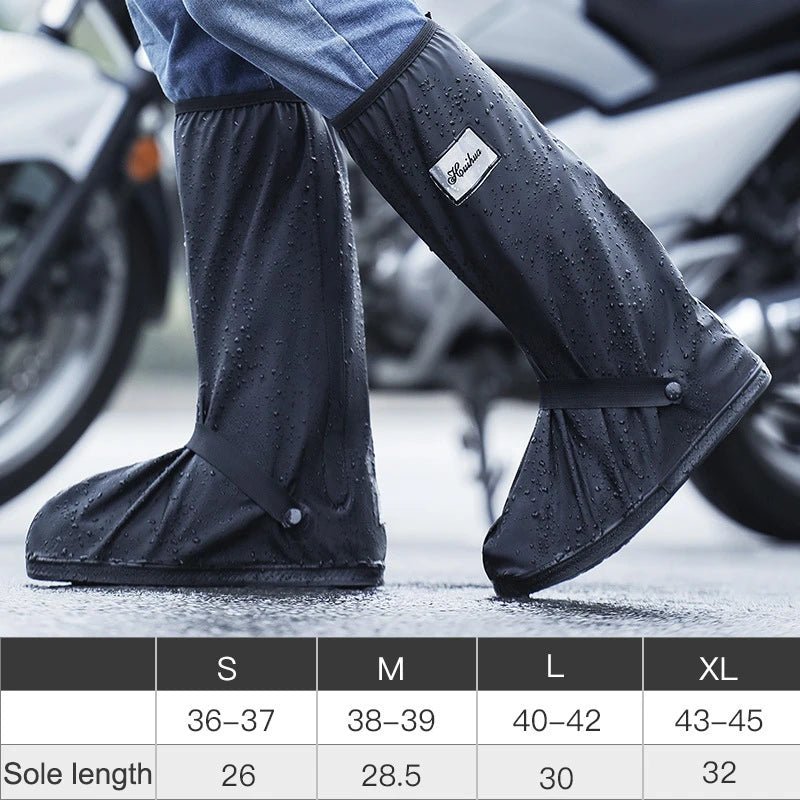 Couvre - chaussures Moto Imperméables - Protection Pluie Semelle Pleine - LE PRATIQUE DU MOTARD