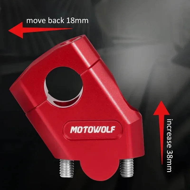 Pontet de Rehausse guidon moto 22/28mm - LE PRATIQUE DU MOTARD