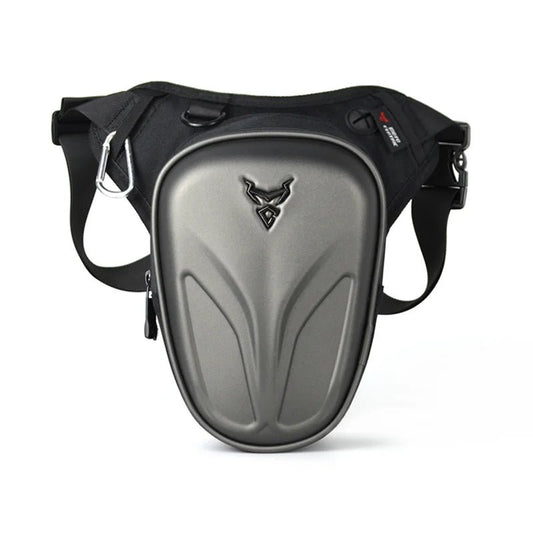 Sacoche de jambe moto -Gris Mat - LE PRATIQUE DU MOTARD