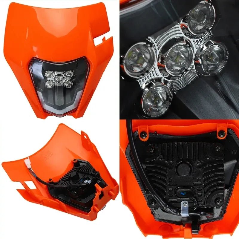 Plaque de phare LED pour KTM EXC XC SX MX XC - LE PRATIQUE DU MOTARD