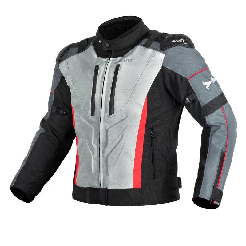 Blouson Moto 4 Saisons SLT06 avec Doublure Amovible et Pantalon Assorti - LE PRATIQUE DU MOTARD