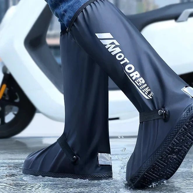 Sur chaussure pluie moto réfléchissante antidérapante - LE PRATIQUE DU MOTARD