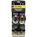 Retractable Straps - 2 Pieces 25mm X 1.8 Meters Resistance 600 Kg