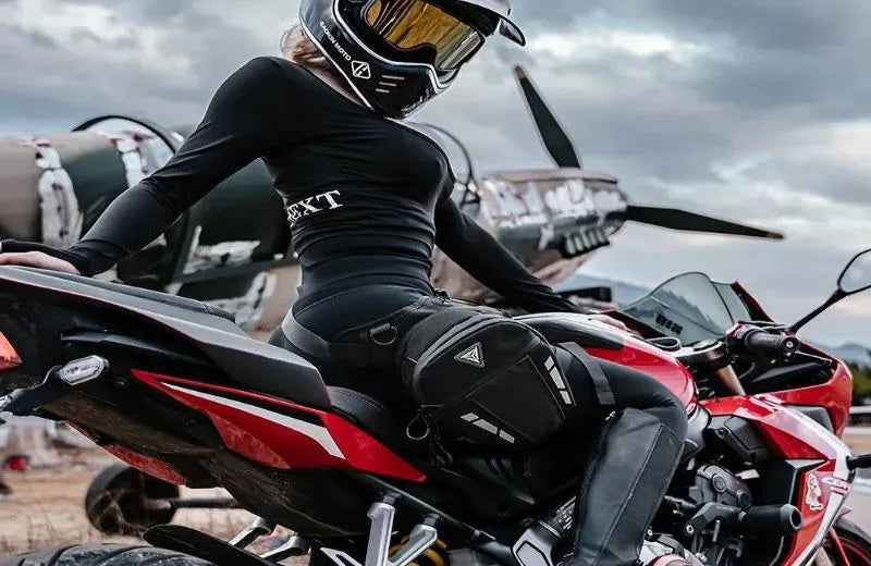 Sacoche de jambe moto femme