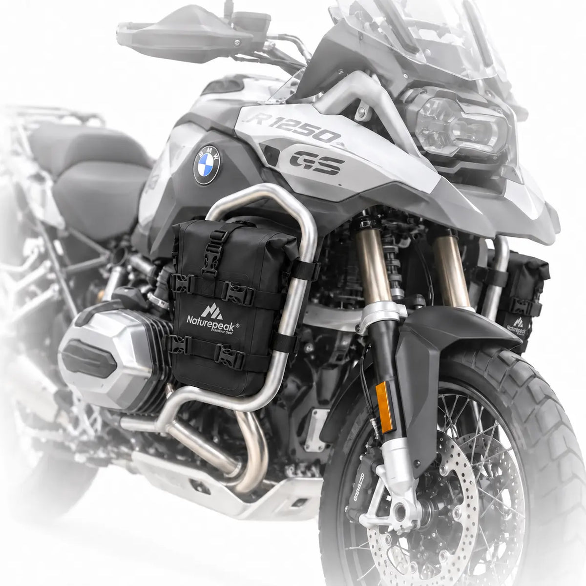 Pack de 2 sacoches latérales moto étanches pour crash bars | 2 × 8 L | NK08