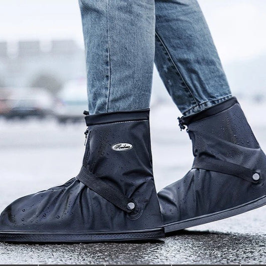 Couvre - chaussures Moto Imperméables - Protection Pluie Semelle Pleine - LE PRATIQUE DU MOTARD
