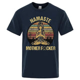 T-shirt motard -Namaste Mother Fucker - LE PRATIQUE DU MOTARD