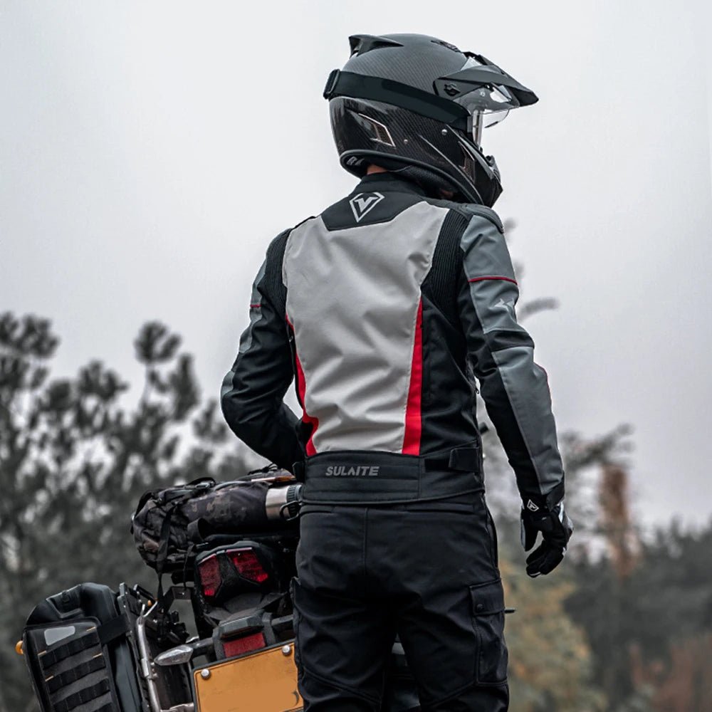 Blouson Moto 4 Saisons SLT06 avec Doublure Amovible et Pantalon Assorti - LE PRATIQUE DU MOTARD