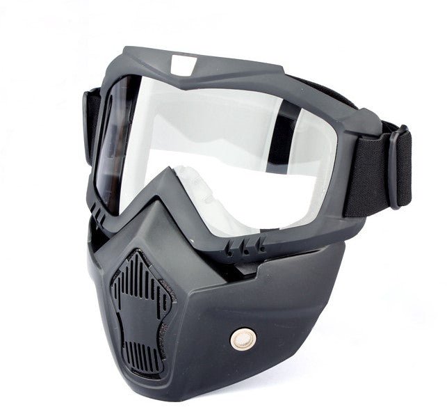 Masque visage moto - Transparent - LE PRATIQUE DU MOTARD