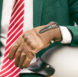 Gants Moto Cuir homme Mi-Saison Vintage | Factory Marron Vieilli| (Homologué CE1KP)