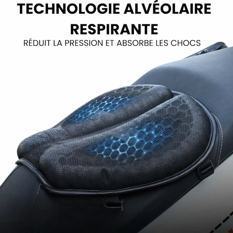 Coussin de selle confort gel moto - LE PRATIQUE DU MOTARD