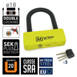 Antivol U - UR85 - ø18 - 85*120 Homologation SRA - LE PRATIQUE DU MOTARD