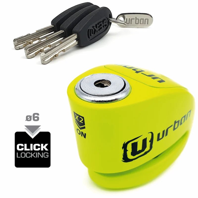 Bloque Disque moto avec ALARME - Ø6 mm - LE PRATIQUE DU MOTARD