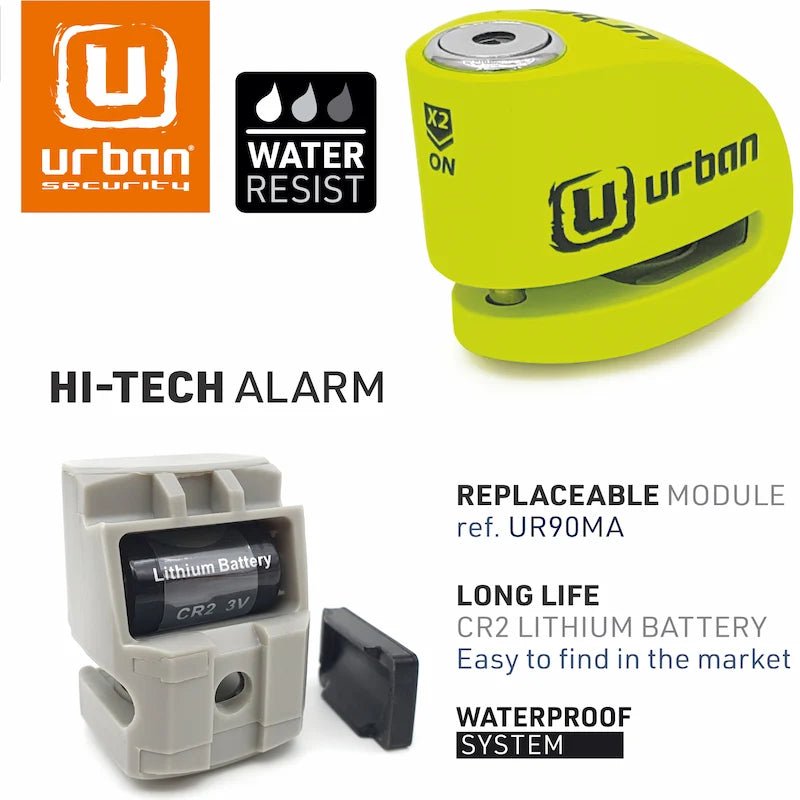 Bloque Disque moto avec ALARME - Ø6 mm - LE PRATIQUE DU MOTARD