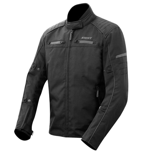 Blouson Moto Textile Protections CE Impermeable - Veste Moto Sport Étanche Noire Homme Femme XL