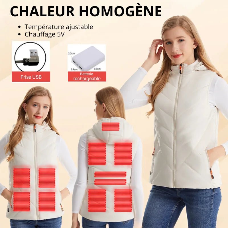 Gilet Chauffant Femme moto | WarmMotion™ - LE PRATIQUE DU MOTARD