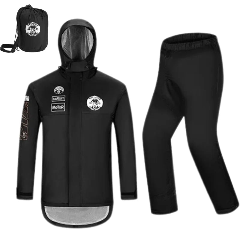 Vêtement de pluie moto Skull Rider™ | Protection ultime contre les intempéries - LE PRATIQUE DU MOTARD