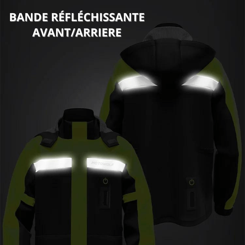 Tenue de pluie moto| GS2 Jaune - LE PRATIQUE DU MOTARD