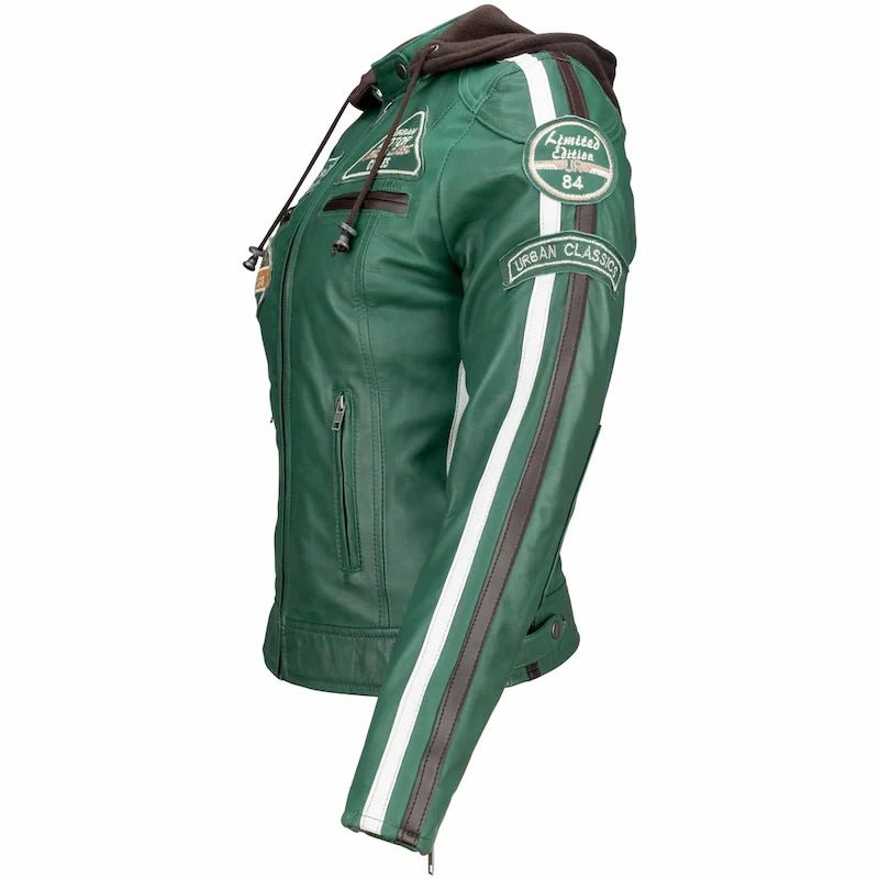 Blouson cuir moto rétro chic pour femme | LEGENDARY 58™ - LE PRATIQUE DU MOTARD