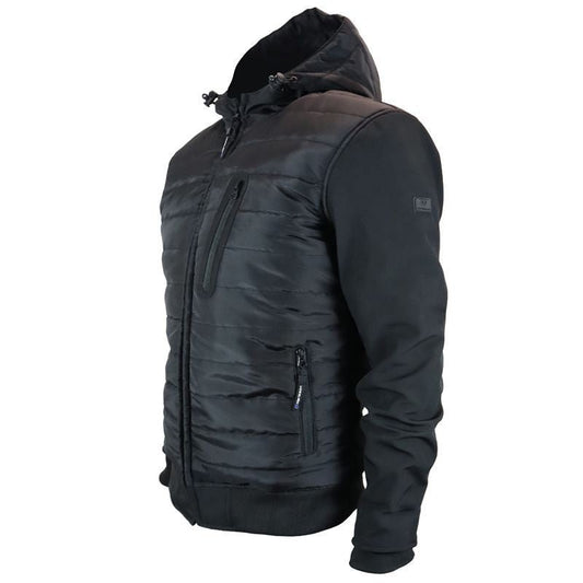 Veste Moto Softshell Homme Harisson Aspen Noir CE - LE PRATIQUE DU MOTARD