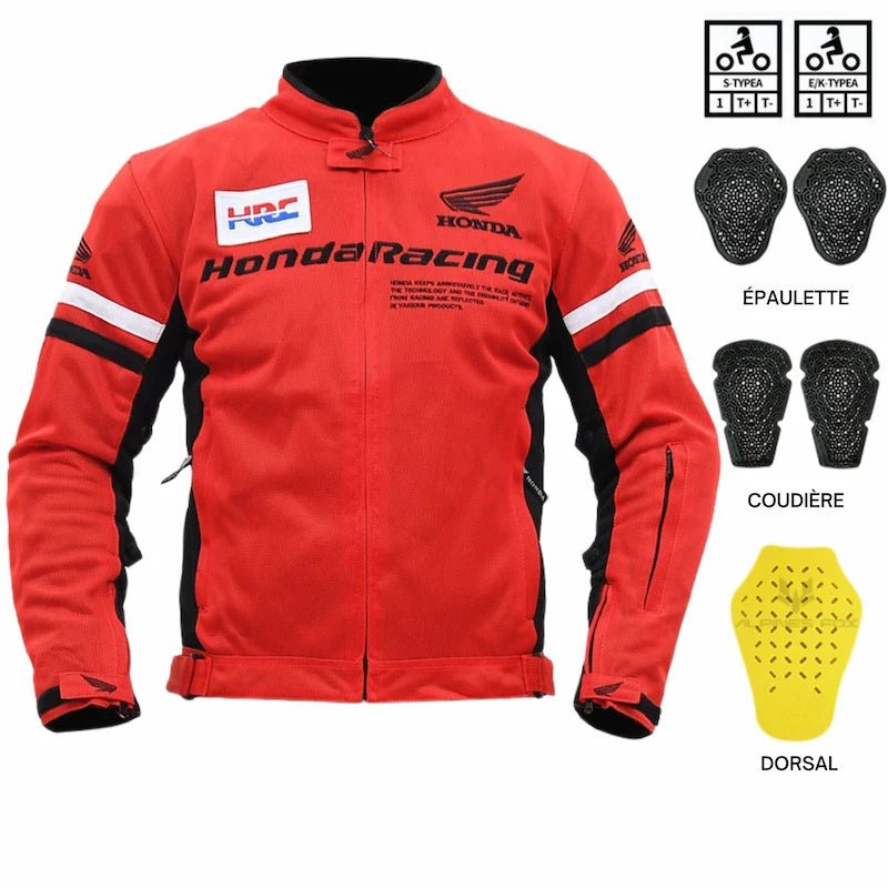 Blouson moto été | Honda Racing HRC - LE PRATIQUE DU MOTARD