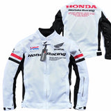 Blouson moto été | Honda Racing HRC (Blanche) - LE PRATIQUE DU MOTARD