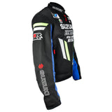 Blouson moto été | Suzuki Bleu et noir
