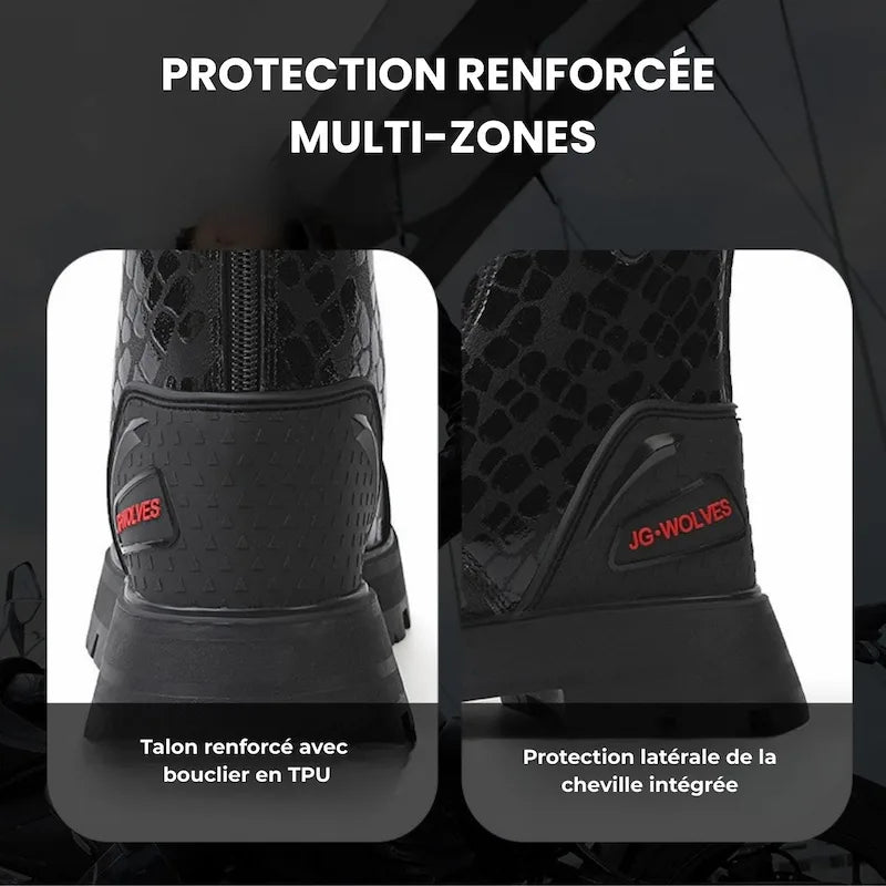 Chaussure moto femme | JG - Wolves MILADY™ - LE PRATIQUE DU MOTARD