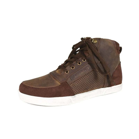 Basket Moto Homme Harisson Apache Marron — Cuir CE - LE PRATIQUE DU MOTARD
