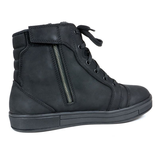 Basket Moto Homme Harisson Branco Full Black — Waterproof Cuir CE - LE PRATIQUE DU MOTARD